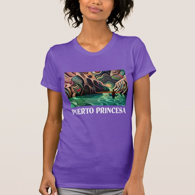 Camiseta Puerto Princesa, Palawan, lugares turísticos de Fi (Anverso)