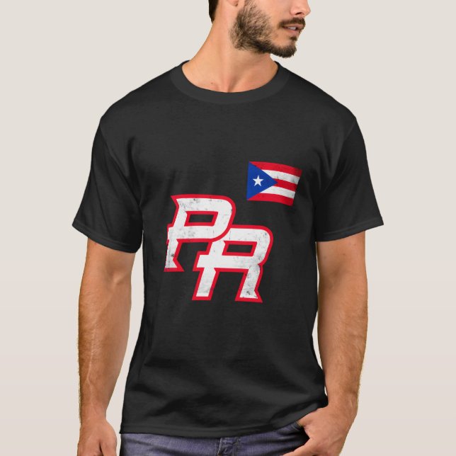 Camiseta Puerto Rico 2023 Bandera de Béisbol Orgullo Boricu (Anverso)