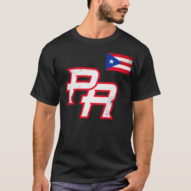 Camiseta Puerto Rico 2023 Bandera de Béisbol Orgullo Boricu (Anverso)