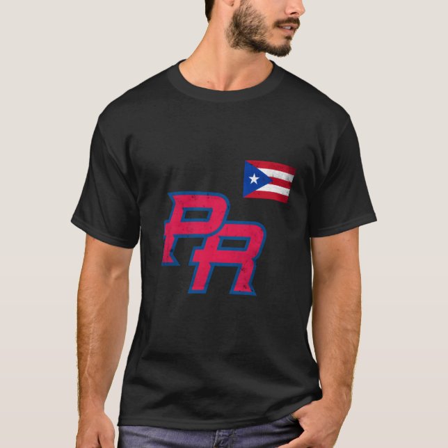 Camiseta Puerto Rico 2023 Bandera de Béisbol Orgullo Boricu (Anverso)
