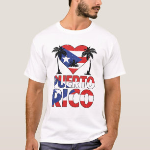 Camiseta Puerto Rico: Amo a las mujeres de bandera de Puert