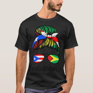 Camiseta Puerto Rico Bandera de Guyana Ajedrez Guyanés Puer
