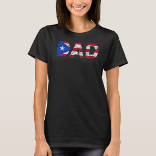 Camiseta Puerto Rico Bandera Día del Padre Día Orgullo Puer