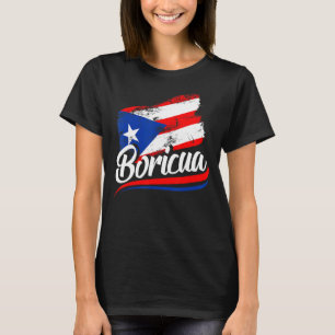 Camiseta Puerto Rico Bandera puertorriqueña Boricua