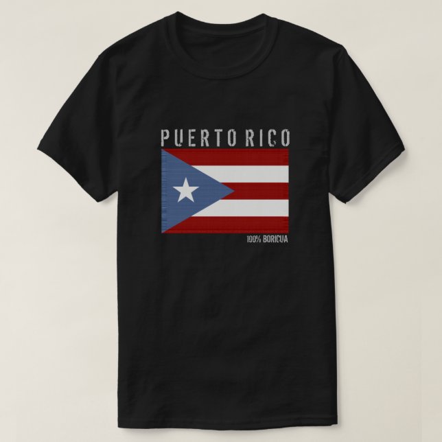 Camiseta Puerto Rico Boricua (Diseño del anverso)