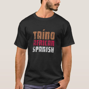 Camiseta Puerto Rico Boricua, hispano taíope africano