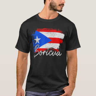 Camiseta Puerto Rico Boricua Orgullo de Bandera Puertorriqu