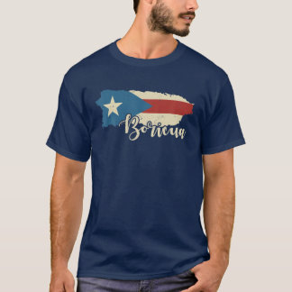 Camiseta Puerto Rico Boricua Vintage Orgullo de Bandera Pue