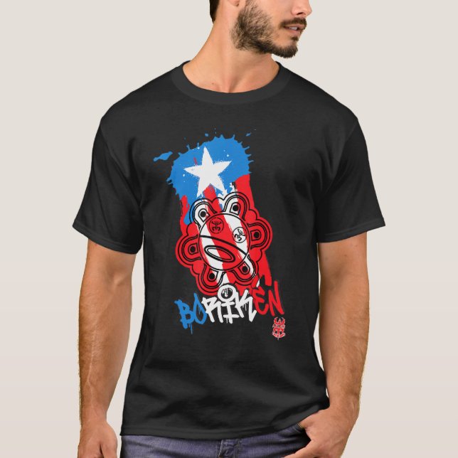 Camiseta Puerto Rico Boriken Teespuerto Bandera Ricana Tain (Anverso)