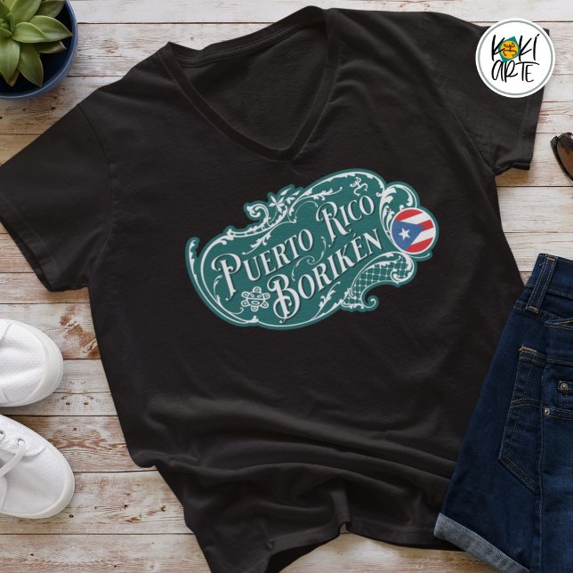 Camiseta Puerto Rico Boriken Vintage (Subido por el creador)