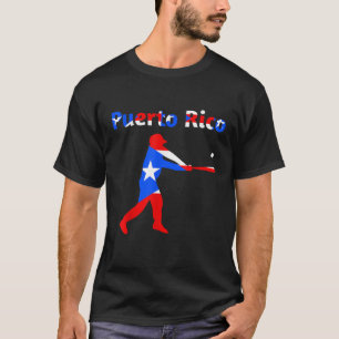 Camiseta Puerto Rico Camisas de Béisbol Bandera de Béisbol