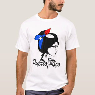 Camiseta Puerto Rico Chica mujer puertorriqueña puertorique