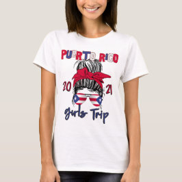 Camiseta Puerto Rico Chicas viajan a solterona cumpleaños 