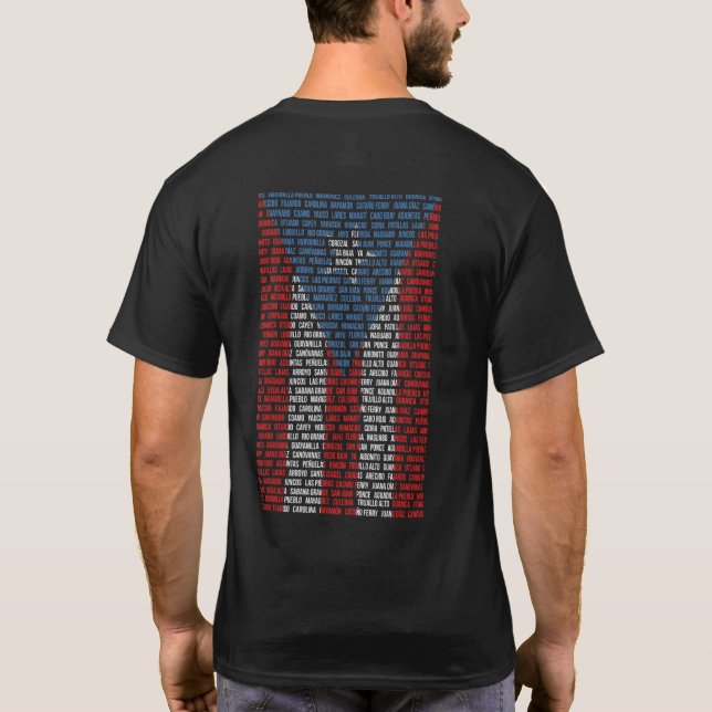 Camiseta Puerto Rico ciudad bandera de Puerto Rico orgullo (Reverso)