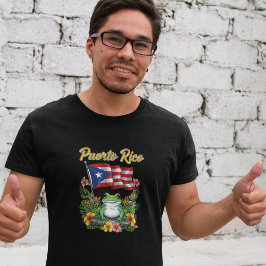 Camiseta Puerto Rico Coquí Frog Boricua Pride