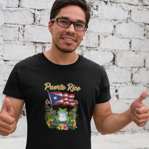 Camiseta Puerto Rico Coquí Frog Boricua Pride