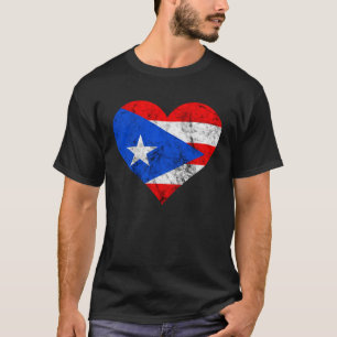 Camiseta Puerto Rico Corazón Puerto Rico Bandera Puertorro