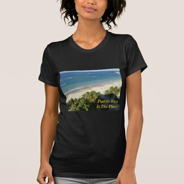 Camiseta Puerto Rico es el lugar (Anverso)