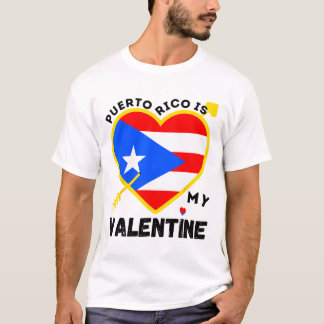 Camiseta Puerto Rico es mi El día de San Valentín de San Va