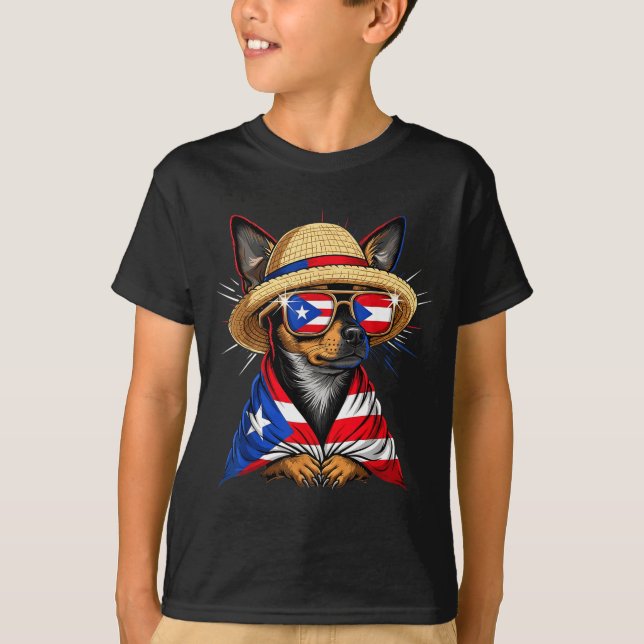 Camiseta Puerto Rico Flag Boricua Puerto Rican Flag  (Anverso)