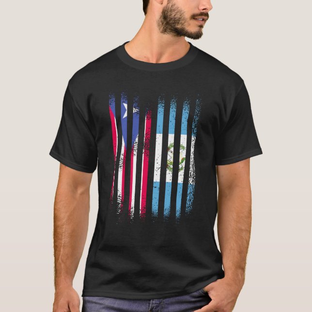 Camiseta Puerto Rico Flag Guatemala Grown Country Flags Str (Anverso)