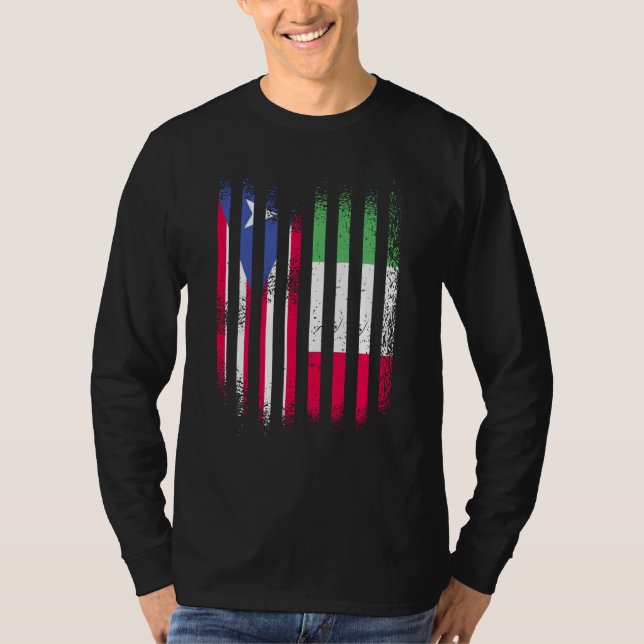 Camiseta Puerto Rico Flag Italy Grown Country Flags Stripes (Anverso)