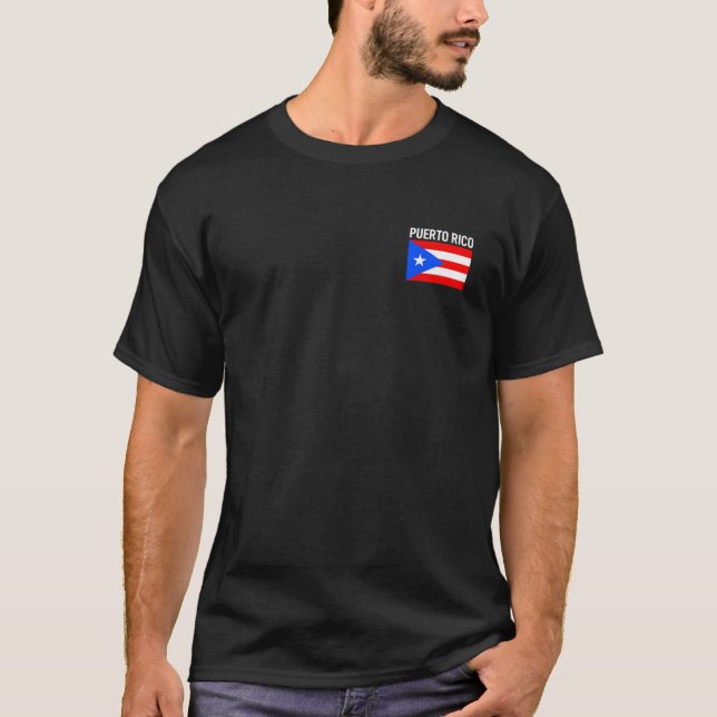 Camiseta Puerto Rico Flag Pocket Puerto Rican Family Roots  (Anverso)