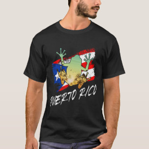 Camiseta Puerto Rico Frota raíces puertorriqueñas Coqui Tai