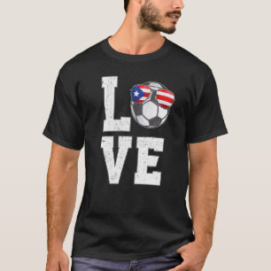 Camiseta Puerto Rico Fútbol Ama Bandera de Ventilador Puert