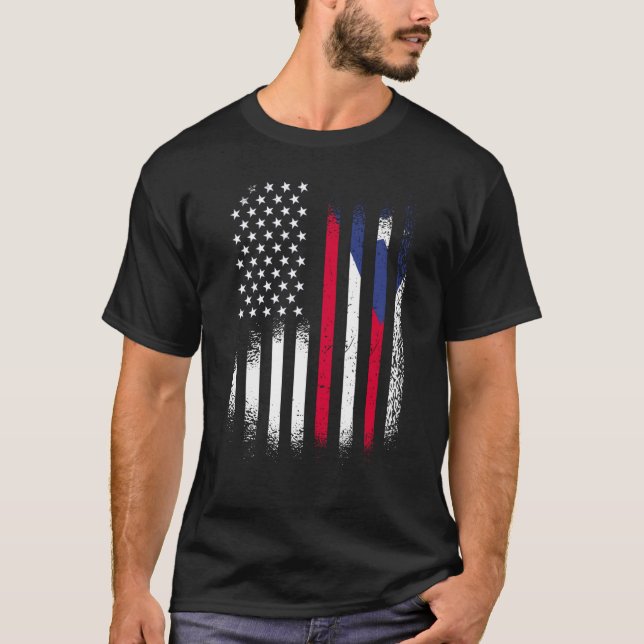 Camiseta Puerto Rico G Mes de Patrimonio Norteamericano (Anverso)