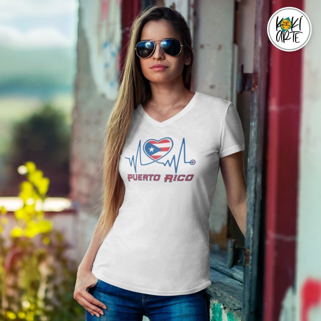Camiseta Puerto Rico Heartbeat (Subido por el creador)