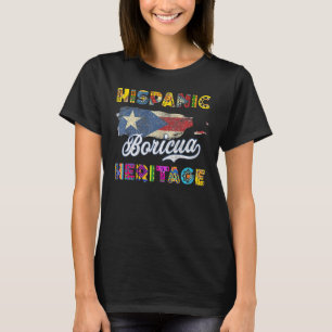 Camiseta Puerto Rico Hispanic Heritage Month Idea