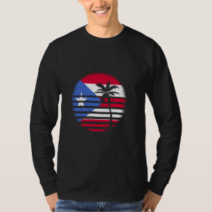 Camiseta Puerto Rico levanta bandera boricua raíces puertor