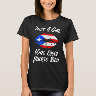 Camiseta Puerto Rico levanta bandera de amor a la boca