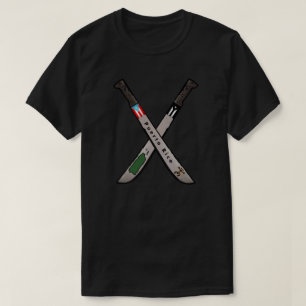 Camiseta Puerto Rico Machete Flag Map Coqui Taino T-Shirt