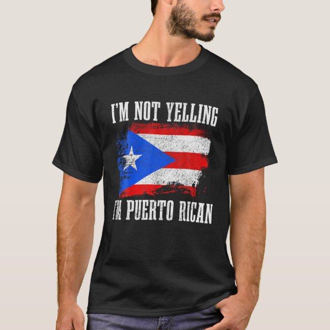 Camiseta Puerto Rico No estoy gritando la gracia puertorriq (Anverso)