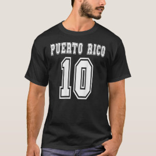 Camiseta Puerto Rico número 10 impreso en el deporte dormid