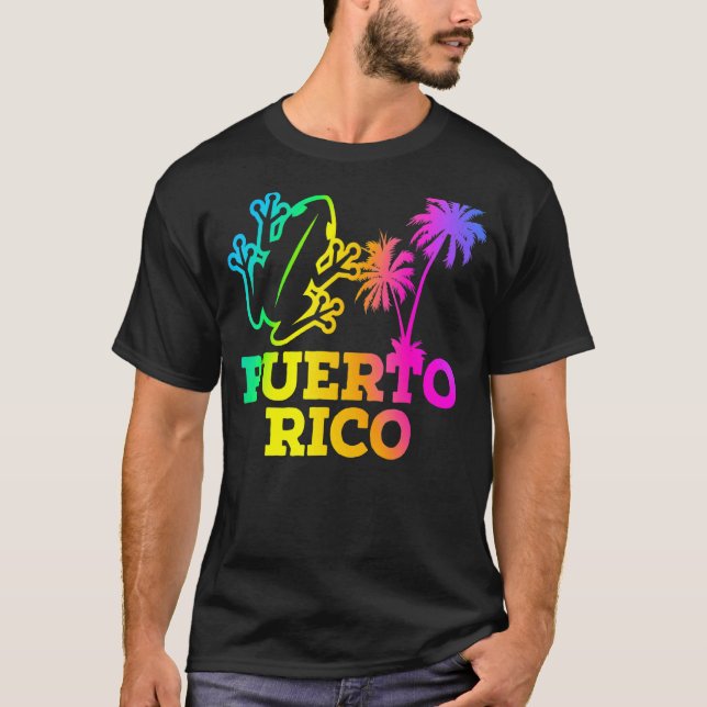Camiseta Puerto Rico Orgullo Coqui Boricua (Anverso)