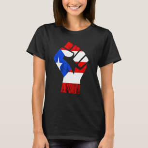 Camiseta Puerto Rico: Orgullo de puños por raíz puertorriqu