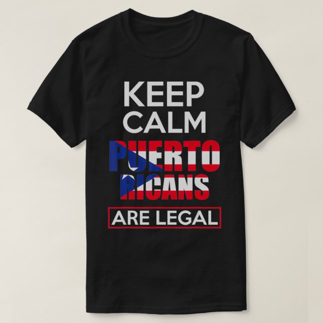 Camiseta Puerto Rico: Orgullo legal puertorriqueño (Diseño del anverso)