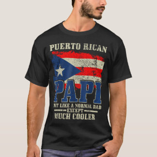 Camiseta Puerto Rico Papi Papá Puerto Rico Orgullo Boricua