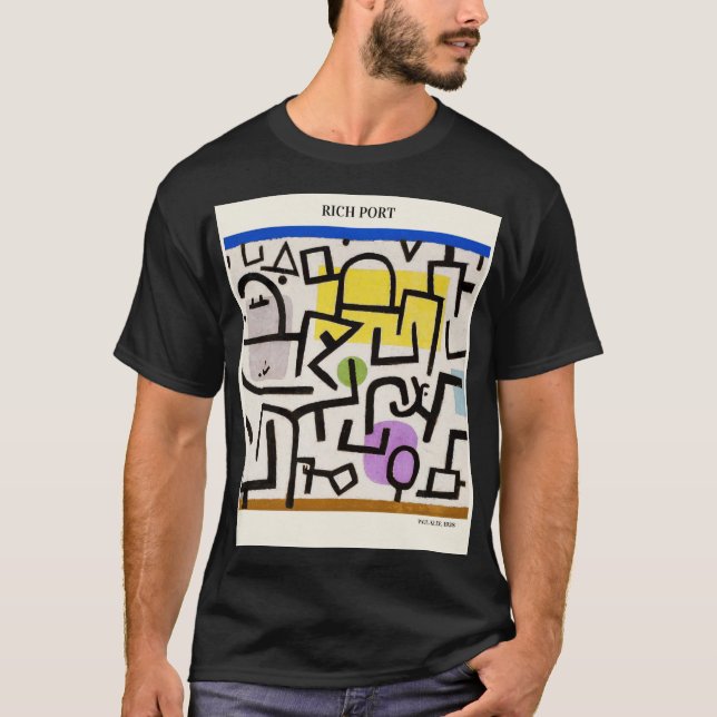 Camiseta Puerto Rico por PAUL KLEE, arte moderno abstracto (Anverso)