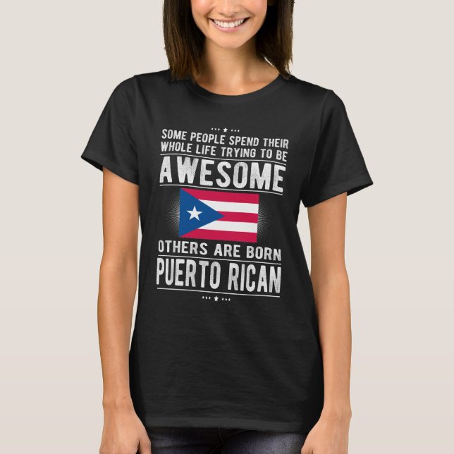 Camiseta Puerto Rico Puerto Rico Rota Bandera de Puerto Ric (Anverso)