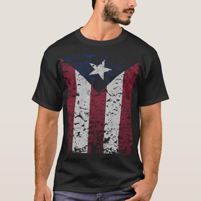 Camiseta Puerto Rico Rican Beisbol Futbol Flag Di sobredime (Anverso)