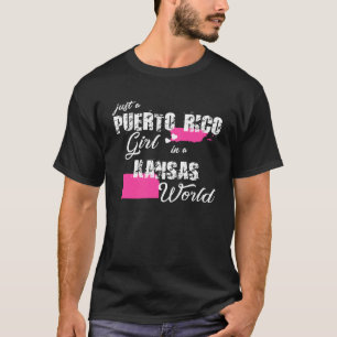 Camiseta Puerto Rico sólo un chica de Puerto Rico en Kansas