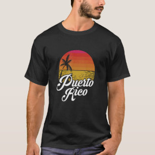 Camiseta Puerto Rico Sunset Island Tropical Beach Verano Va