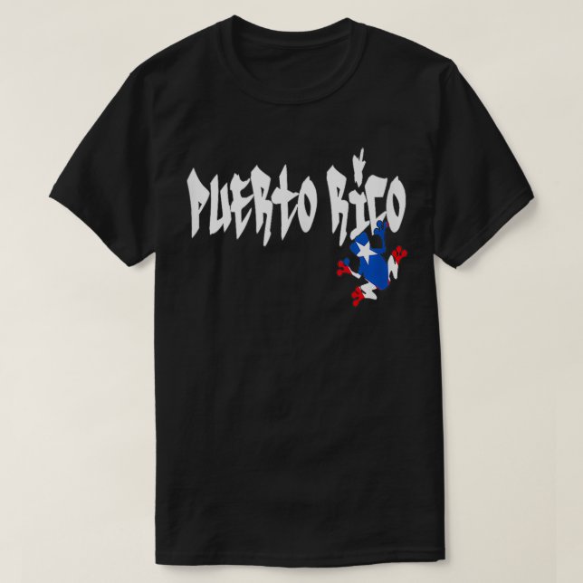 Camiseta Puerto Rico T Bandera De Puerto Rico Coqui (Diseño del anverso)