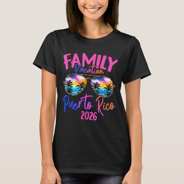 Camiseta Puerto Rico Vacation 2026 Souvenir Matching Family (Anverso)