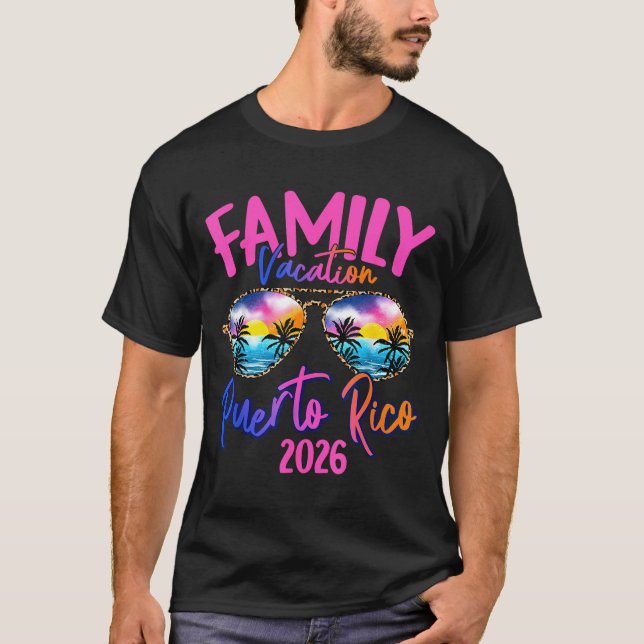 Camiseta Puerto Rico Vacation 2026 Souvenir Matching Family (Anverso)