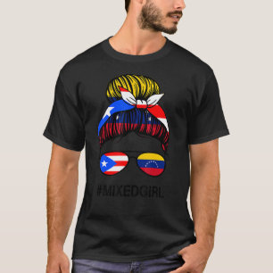 Camiseta Puerto Rico Venezuela Bandera Puerto Rico Venezola
